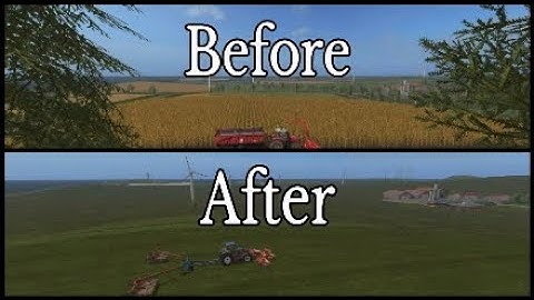 Farming Simulator 17 - Transforming the map ( Making a giant field )