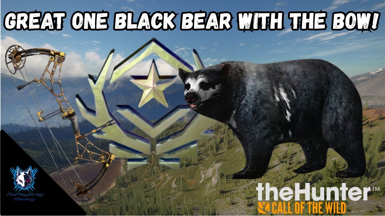 65 Yard Bowshot on GIANT Great One BLACK BEAR! The Hunter Call of the Wild