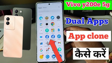 Vivo y200e 5g me Dual Apps kaise chalaye/Vivo y200e 5g mein App clone setting