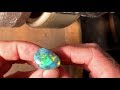 LIVE  Repolishing scratches out of a  $50,000 gem black opal