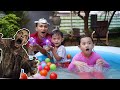 MELAWAN ZOMBIE DI DUNIA NYATA 😨🥶 - Berenang Di Kolam Karet | Ali vlog