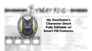 📜 Editable RPG PDF for Cymatics | Auto-Generating Character Sheet