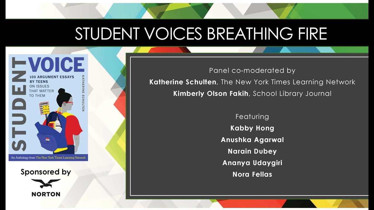 Student Voices Breathing Fire - School Library Journal Culture Shift Panel 2020