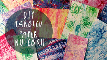 How to make marbled paper with SHAVING CREAM (NO EBRU) by ART Tv