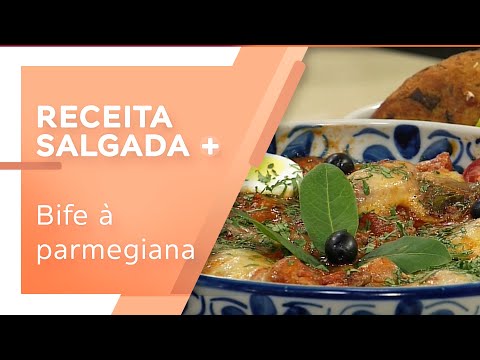 Bife à parmegiana sem empanar e salada à portuguesa por Olivardo Saqui