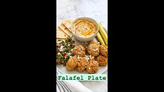 THE BEST Falafel Plate shorts falafel mediterraneanfood easyrecipes