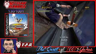 the quest of 1001 games 130/1001 tony hawk's 2 (ps1) part1