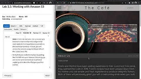 AWS Academy Cloud Developing Lab 3.1:  Working with Amazon S3