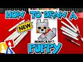 How To Draw The New Minecraft Puppy Wolf