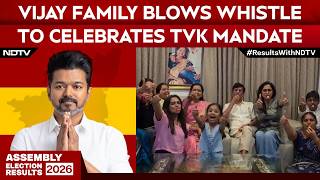 TVK Vijay News | Vijay Family Celebrates as Viral Images Show Whistle-Blowing at Chennai Residence
