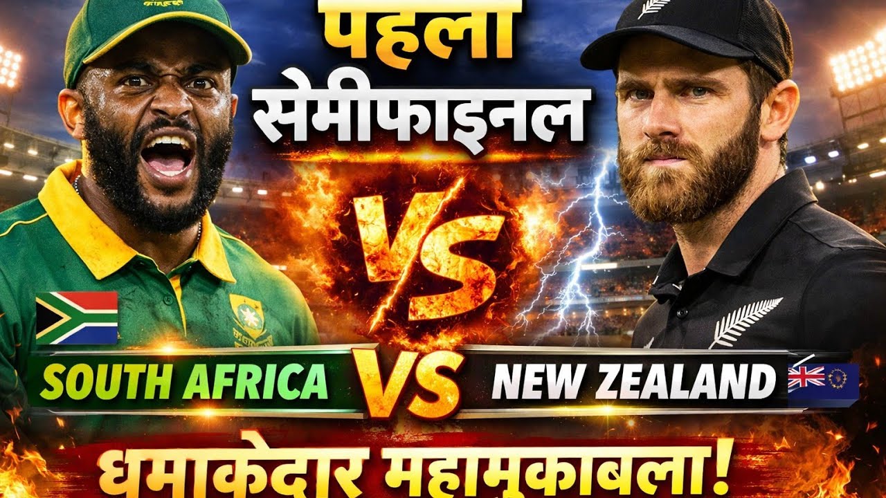 पहला सेमीफाइनल धमाका 💣 | South Africa vs New Zealand Full Drama!