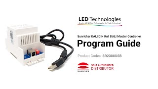 SR2300USB - DALI DIN Rail DALI Master Controller Program Guide