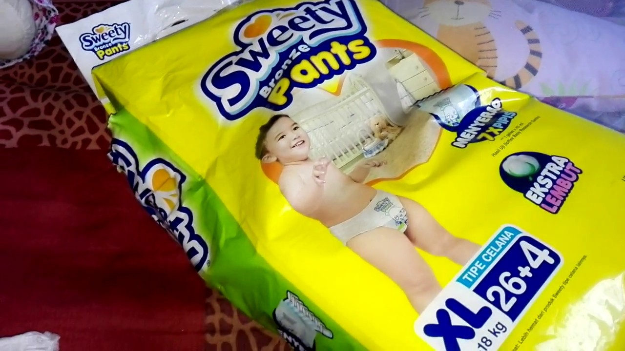 Review diapers "sweety bronze pants"produk bagus dan hemat YouTube