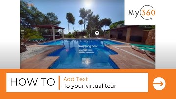 How to add a basic text hotspot to your virtual tour | My360 Virtual Tour Software