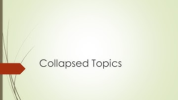 Collapsed Topics