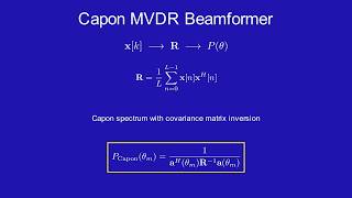 Information Capon MVDR Beamformer for DoA Estimation | Automotive FMCW Radar Update