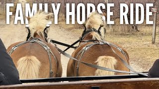 Sleigh Ride at Apple Holler in Wisconsin
