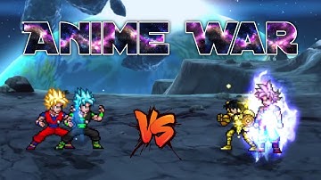 Goku SSGSS & Goku SSJ DBFZ VS Dragon Shiryu (all form) & Goku DBS V3.5 in Jump Force Mugen