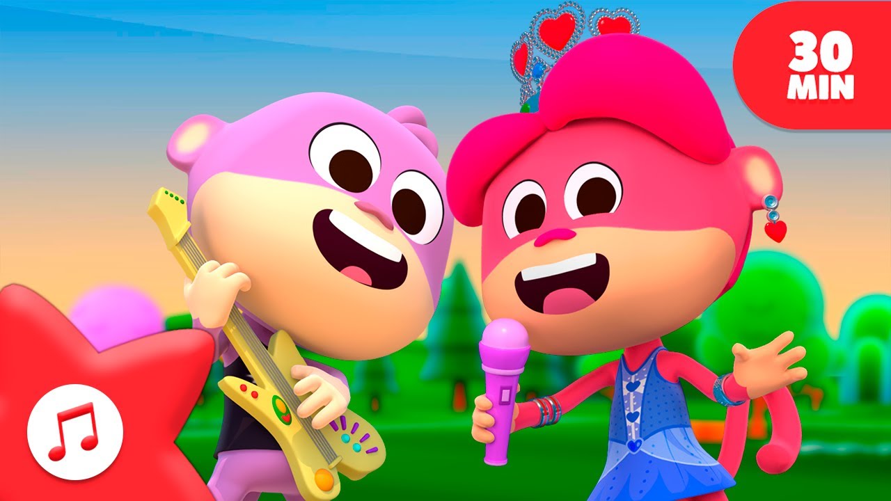 O Macaco Toca o Violão e Mais Canções do Zôo  | Canções do Zoo | Desenho Infantil 🌈 PARA CRIANÇAS