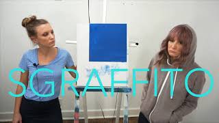 How to paint with the Sgraffito Painting Technique In Under 35 Seconds
