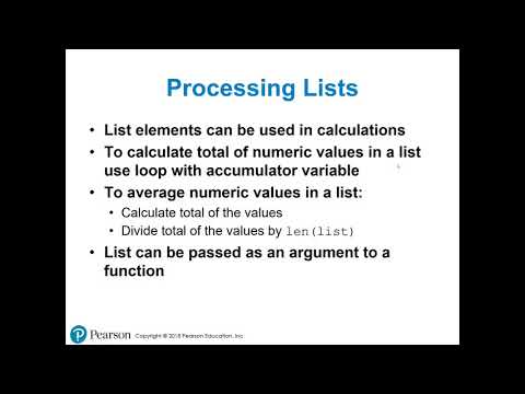 Chapter 7   Copying and Processing Lists