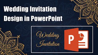 Wedding Invitation Design in PowerPoint  |  PowerPoint Tutorial  I  Make Wedding Invitation in PPT screenshot 4