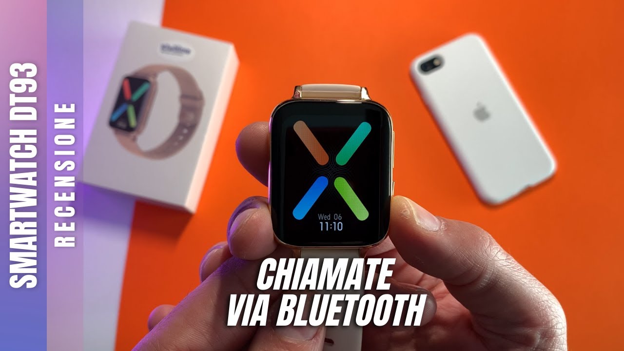 SMARTWATCH DT93, Chiamate con Bluetooth 5.0 - IP67 per Android e iOS -  Recensione PHONE BLOG ITALIA - YouTube