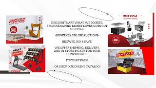 Discount Depot, Online Auction, Browse, Bid & Save - We offer Shipping, or Pickup in Store