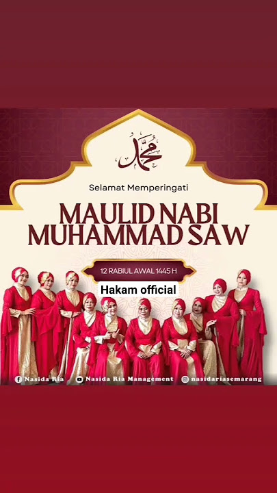 Nasida ria bulan maulid #nasidaria #qasida