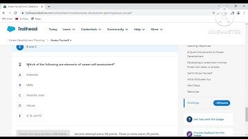 Assess yourself - Trailhead  || Carrer Development Planning  #salesforce #trailhead #tranding