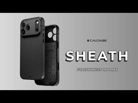 Caudabe Sheath | Minimalist Perfection for the iPhone 17 Pro Max