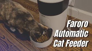🔥REVIEW🔥 Faroro Automatic Cat Feeder PF20 with Timer and Portion Control 4L Pet Dry Food Dispenser