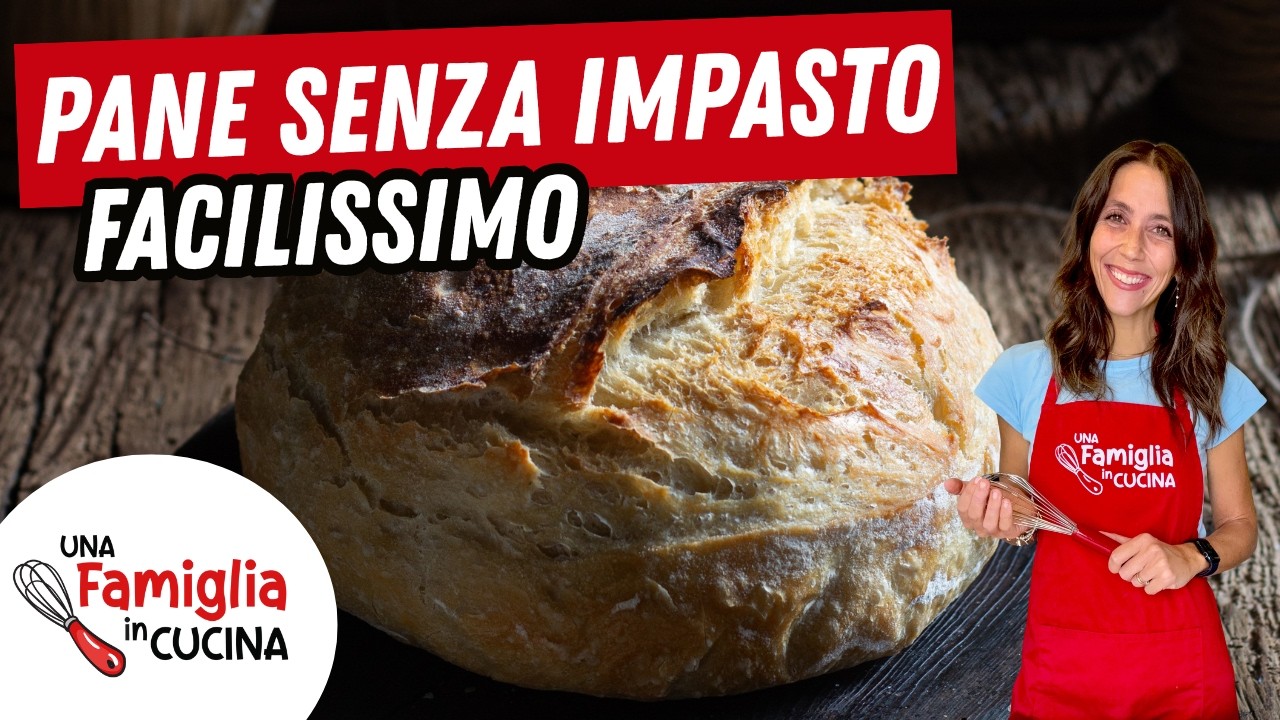 PANE SENZA IMPASTO, pronto in GIORNATA: ricetta facile adatta a tutti!