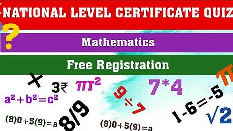 MATHEMATICS CERTIFICATE QUIZ l ONLINE CERTIFICATE QUIZ l MATH QUIZ l CERTIFICATE l FREE l #FreeQuiz