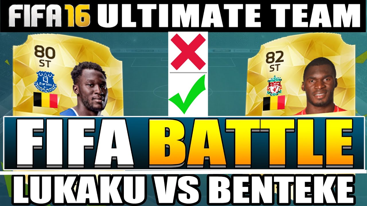 FIFA 16 - FIFA BATTLE! | LUKAKU vs BENTEKE!