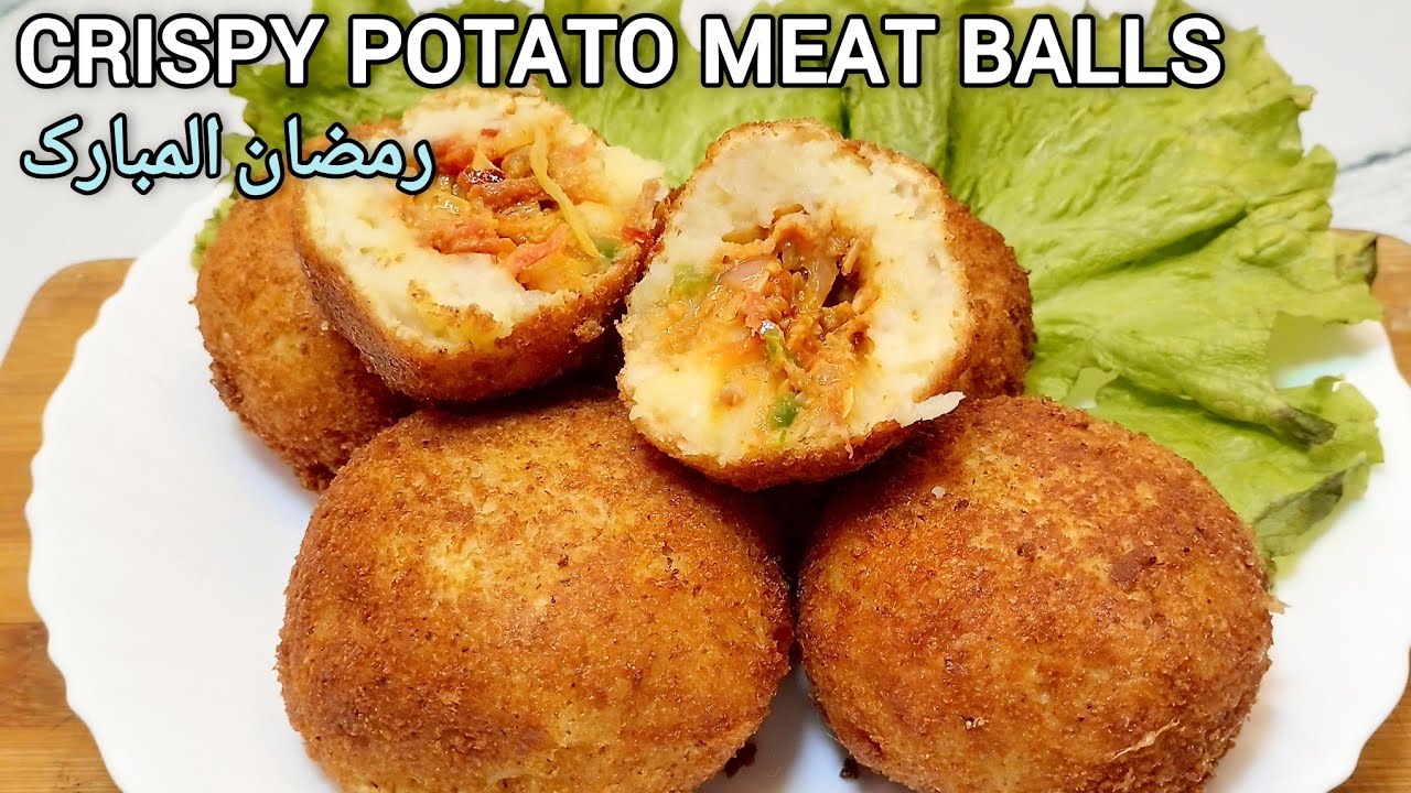 Crispy Potato Meatballs Recipe | Stuffed Potato Balls | Potatoes With Minced Meat | Ramzan Recipe