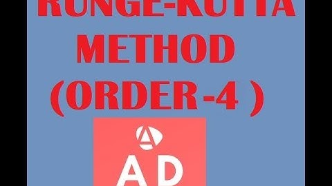 Runge Kutta Method(Order 4) made easy