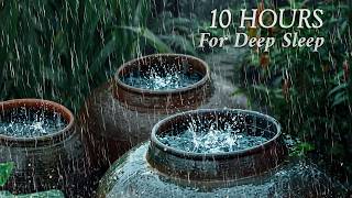 Fall Asleep Fast in 3 MINUTES π§οΈ 10 Hours REAL RAIN & LOUD THUNDER for Deep Sleep | NO ADS