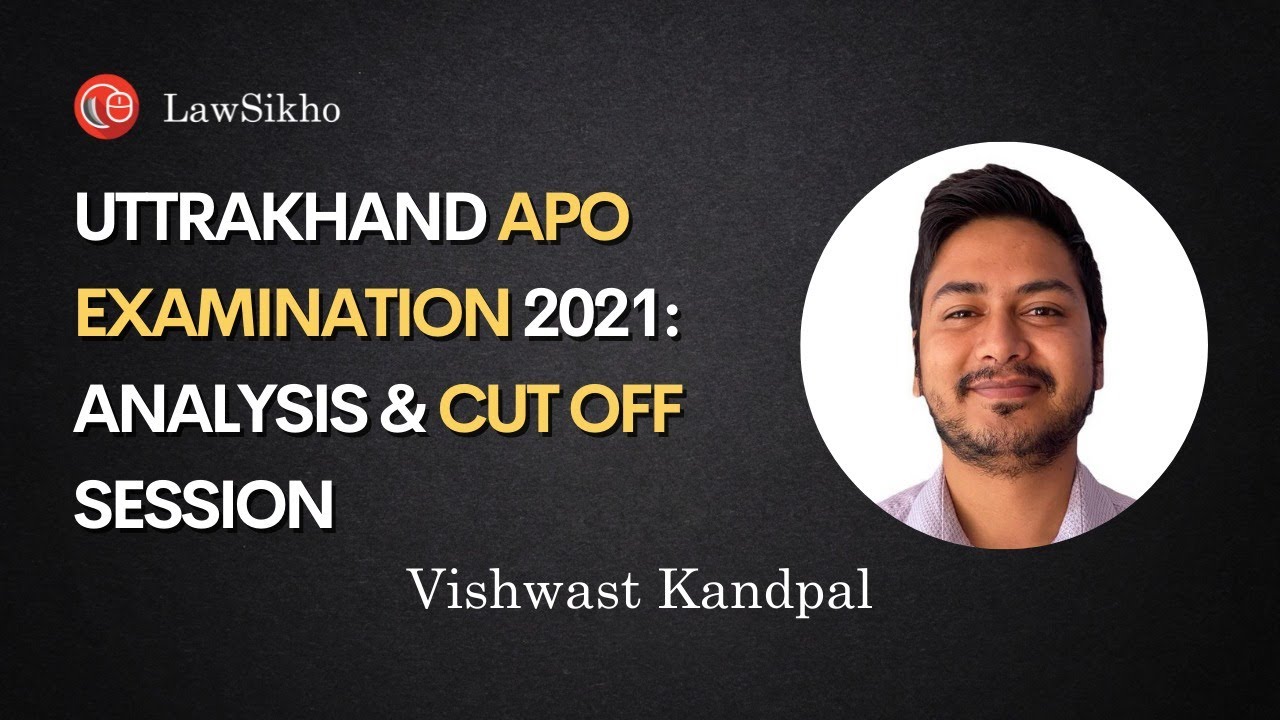 Uttarakhand APO Analysis and Cutoff session | Assistant Prosecution Officer Examination 2021