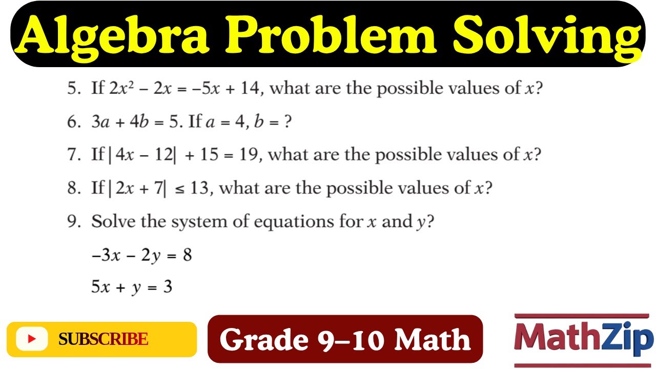 Algebra Equations Solved Step-by-Step | Linear, Absolute Value ...
