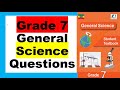 Grade 7 General Science Questions Unit 1