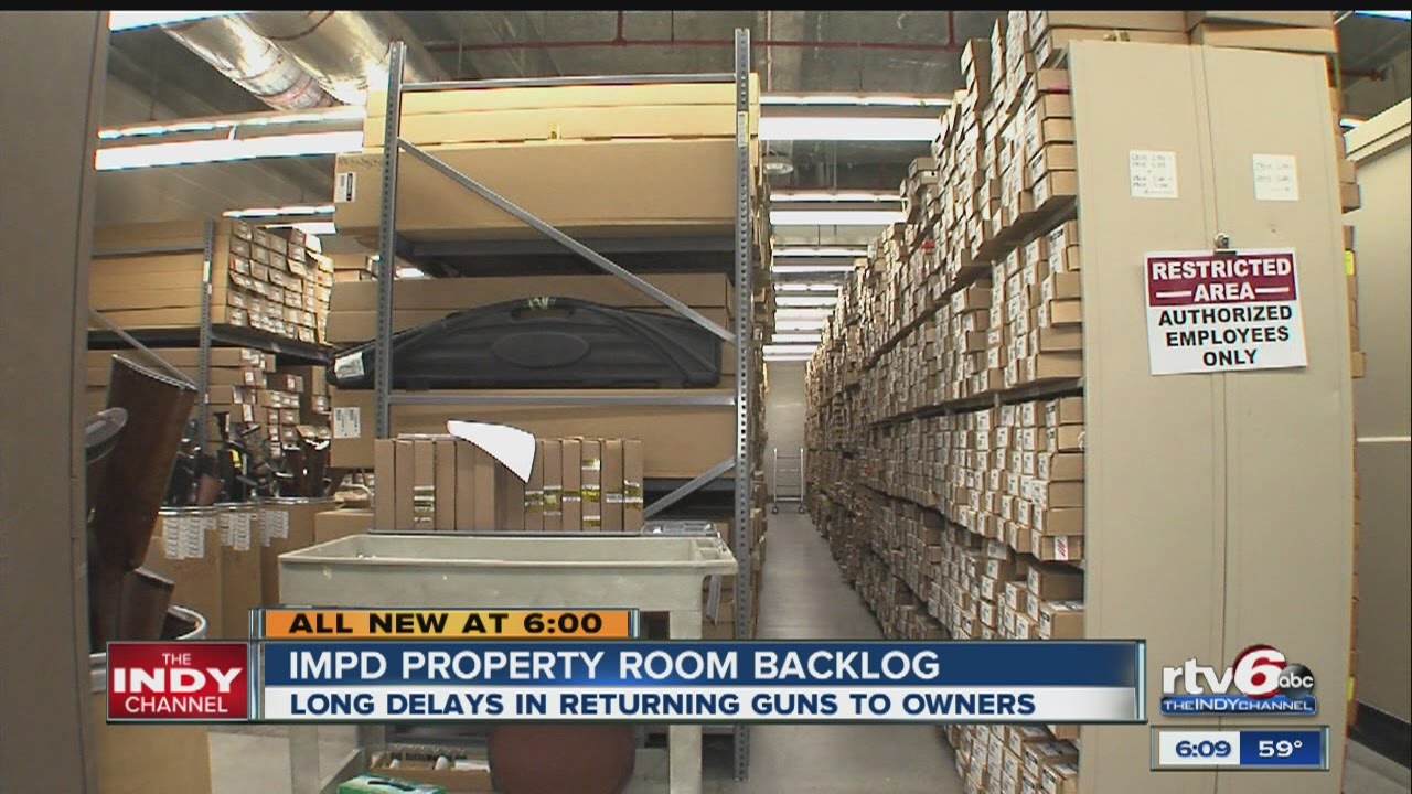 IMPD property room backlog leading to months-long waits