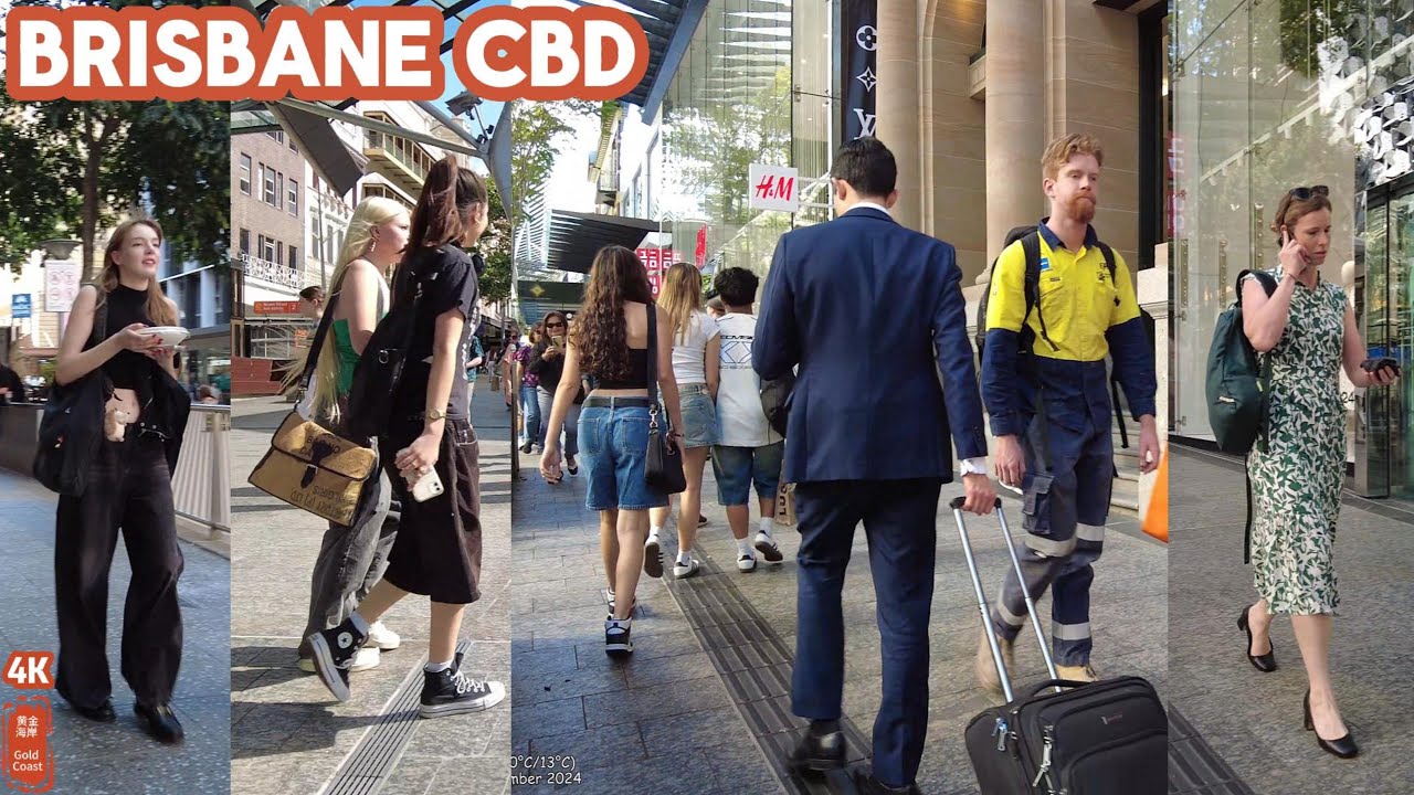 [4k] Explore Brisbane CBD Friday 20 September 2024 | Queensland | Australia