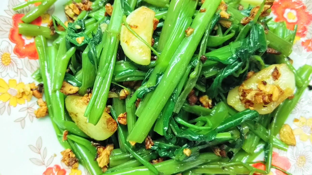 Món ngon dễ làm: Cách làm RAU MUỐNG XÀO TỎI giòn ngon xanh mướt đơn ...