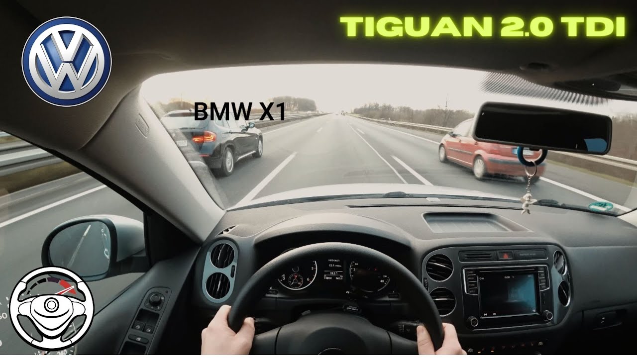 VW Tiguan 2.0 TDI //// TOP SPEED 200 KM/H 4K POV TESTDRIVE ON GERMAN