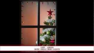LED Wide Angle Mini Lights - Green