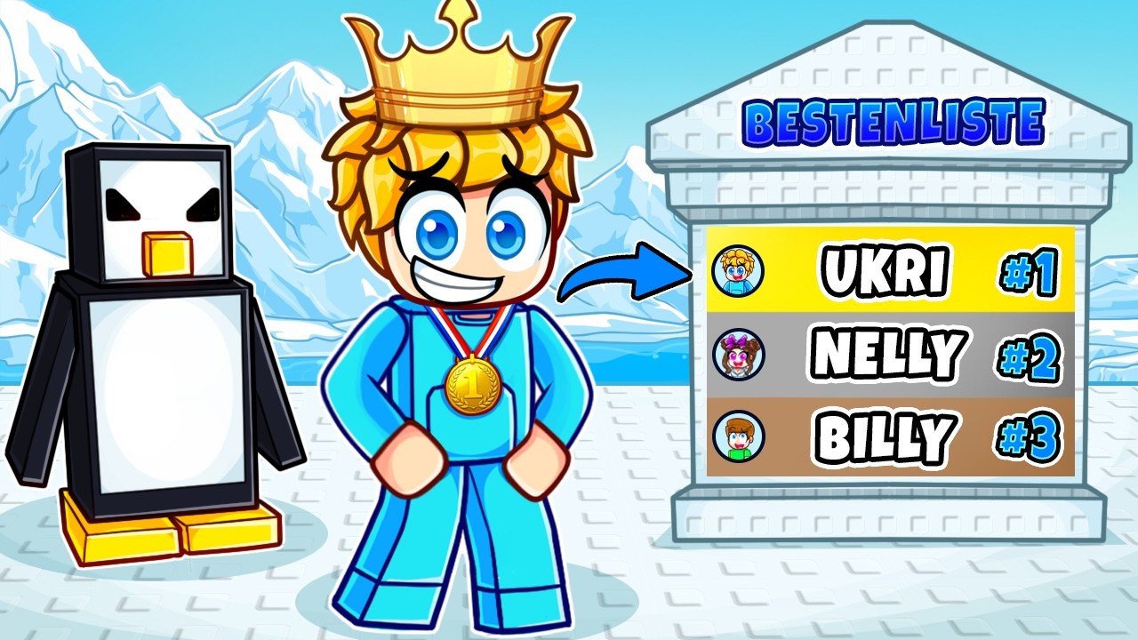 Ich werde #1 auf der RANGLISTE in Roblox PINGUIN KNOCKOUT!