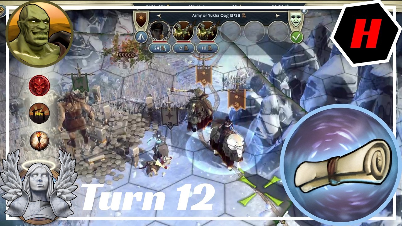 Completing Giants' Quest & Clearing Scrolls | Age of Wonders 3 | 1v1 Duel #044 - Turn 12