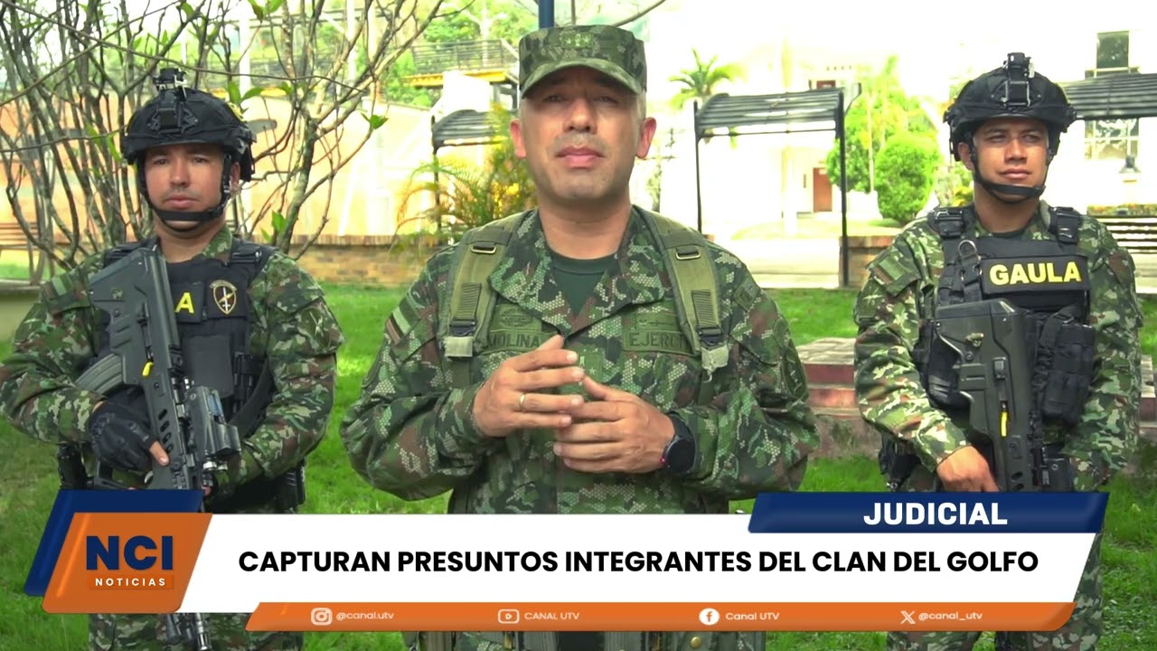 CAPTURAN PRESUNTOS INTEGRANTES DEL CLAN DEL GOLFO