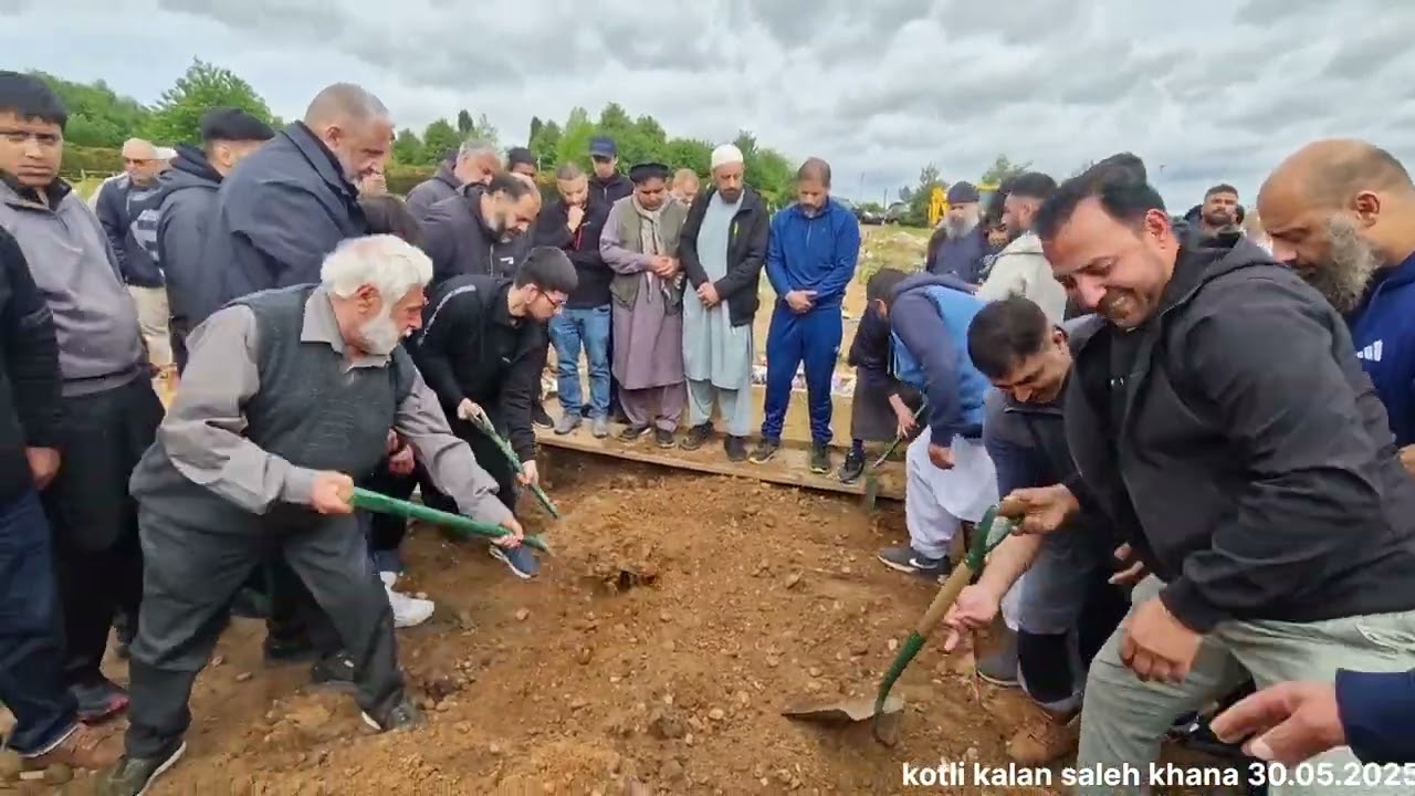 kotli kalan saleh khana haji Lal zaman wife Janazah 29.05.2025 Sutton new gall cemetery B757HX